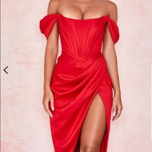 HOUSE OF CB LORETTA Red dress size XS